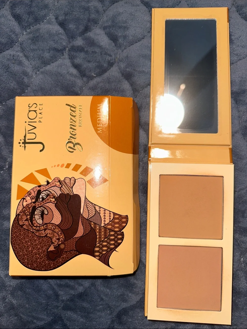 Juvia's Place Dual Bronzer Palette - Light Brown & Warm Brown